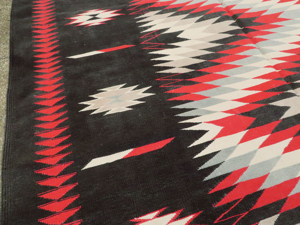 Vintage Indian Flat-weave Dhurrie Carpet, No.20550 - Gsblank