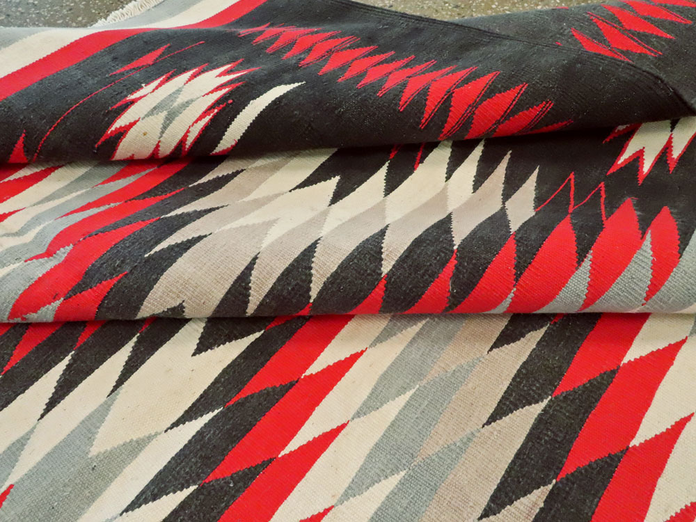 Vintage Indian Flat-weave Dhurrie Carpet, No.20550 - Gsblank