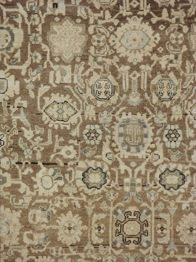 Vintage Persian Malayer Wide Gallery Runner, No.20559 - Gsblank