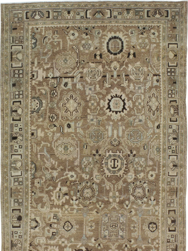 Vintage Persian Malayer Wide Gallery Runner, No.20559 - Gsblank