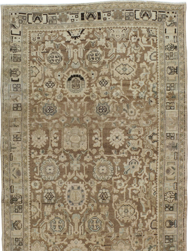 Vintage Persian Malayer Wide Gallery Runner, No.20559 - Gsblank