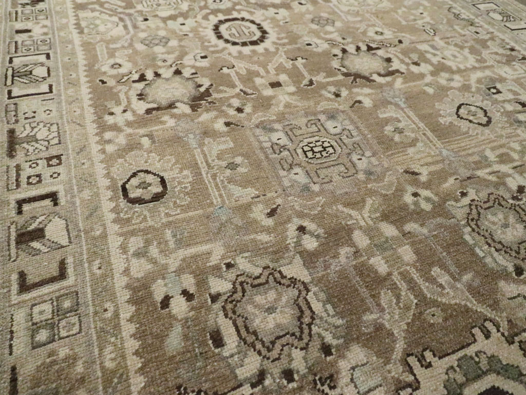 Vintage Persian Malayer Wide Gallery Runner, No.20559 - Gsblank