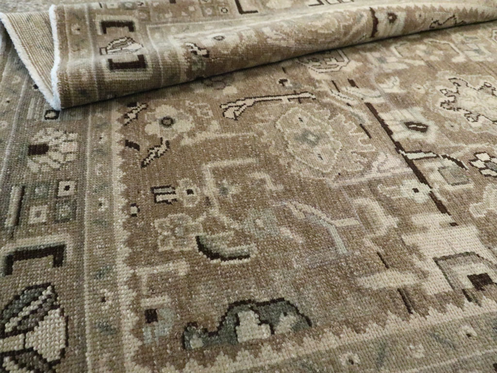 Vintage Persian Malayer Wide Gallery Runner, No.20559 - Gsblank