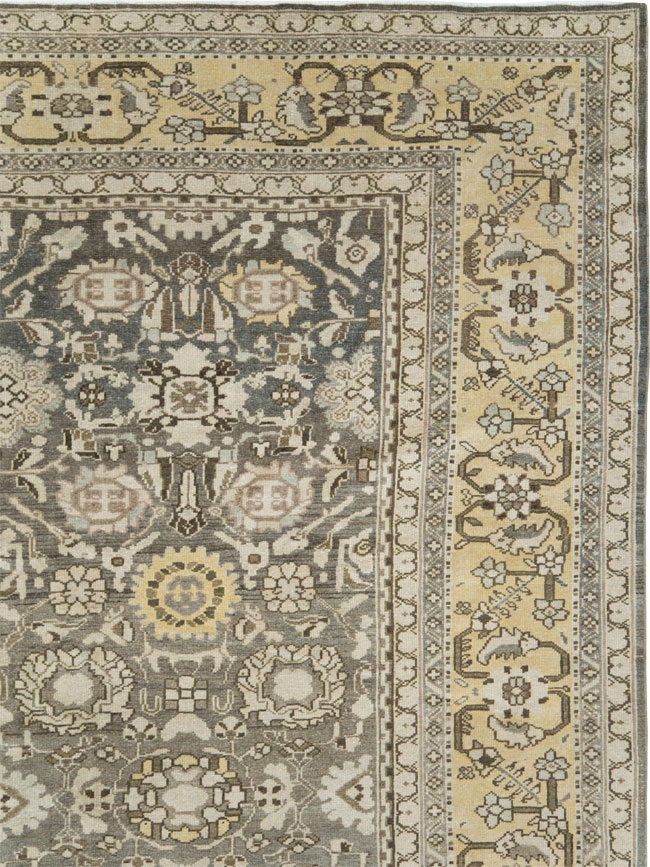 Vintage Persian Malayer Room Size Carpet, No.20564 - Gsblank