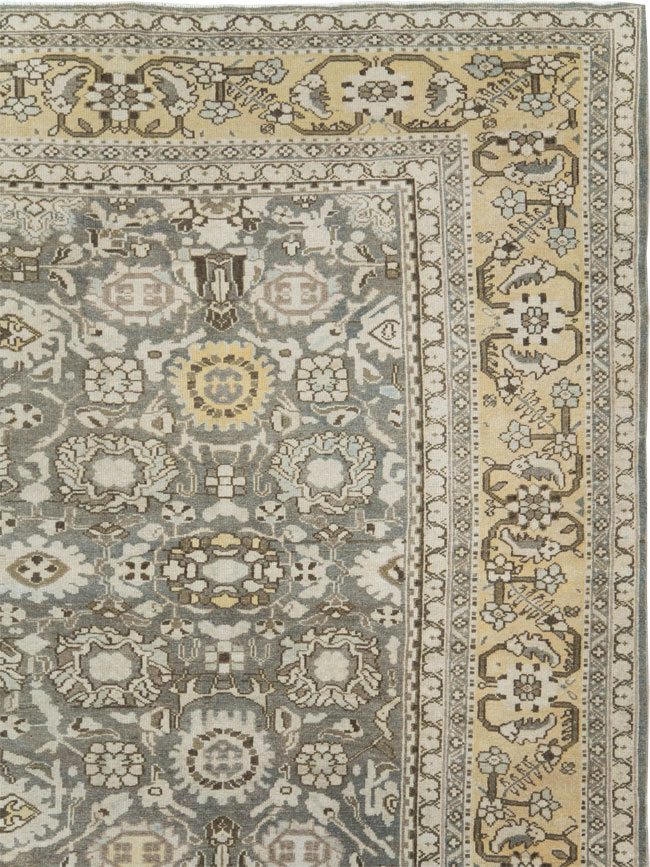 Vintage Persian Malayer Room Size Carpet, No.20564 - Gsblank