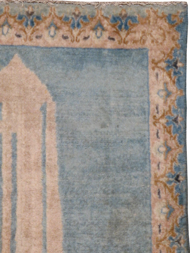 Vintage Persian Kashan Pictorial  Rug, No.20578 - Gsblank