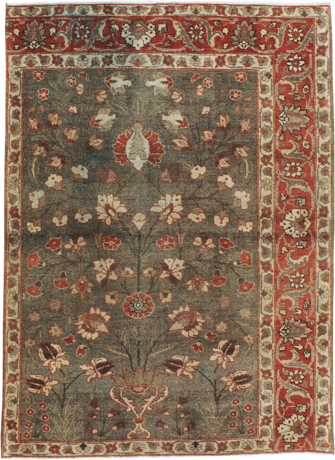Antique Persian Tabriz Sampler Rug, No.20619 - Gsblank