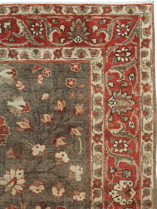 Antique Persian Tabriz Sampler Rug, No.20619 - Gsblank
