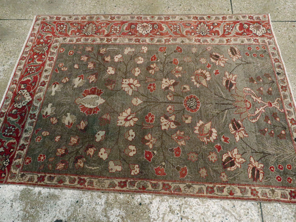 Antique Persian Tabriz Sampler Rug, No.20619 - Gsblank