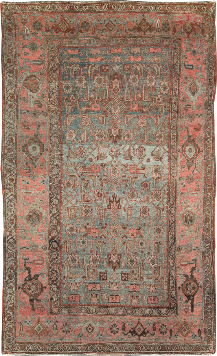 Antique Persian Bidjar Accent Rug, No.20624 - Gsblank