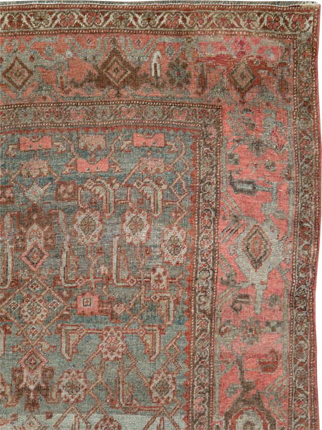 Antique Persian Bidjar Accent Rug, No.20624 - Gsblank