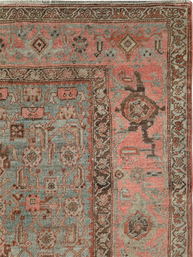 Antique Persian Bidjar Accent Rug, No.20624 - Gsblank