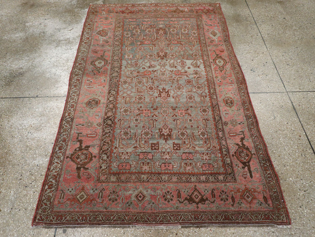 Antique Persian Bidjar Accent Rug, No.20624 - Gsblank