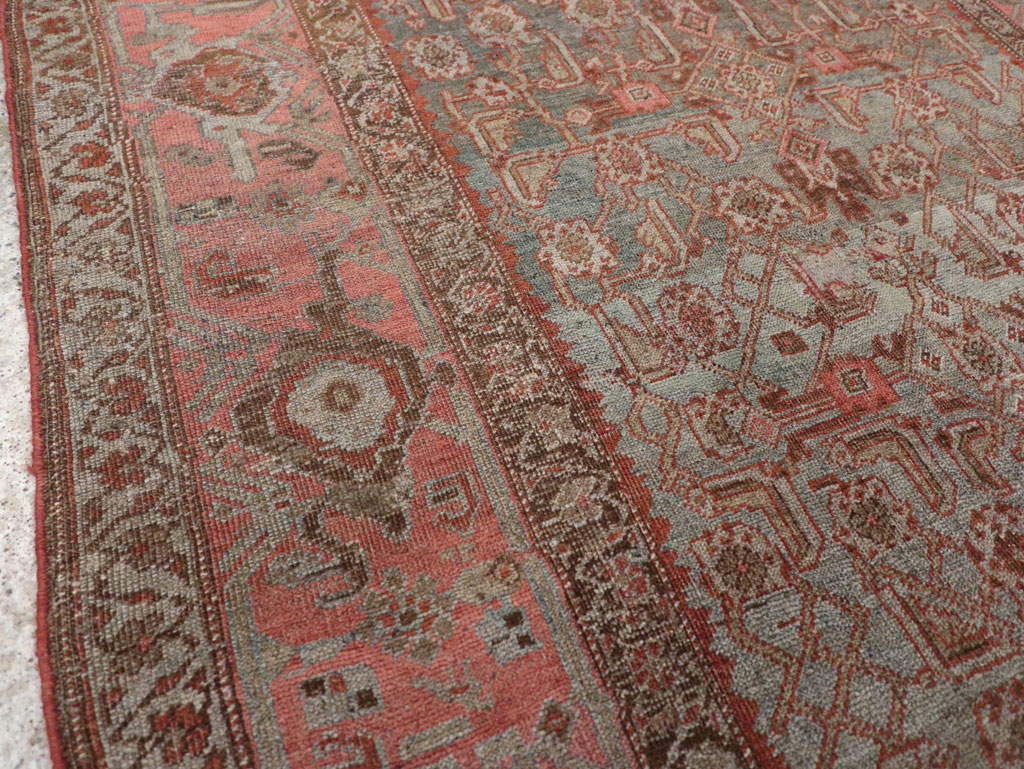 Antique Persian Bidjar Accent Rug, No.20624 - Gsblank