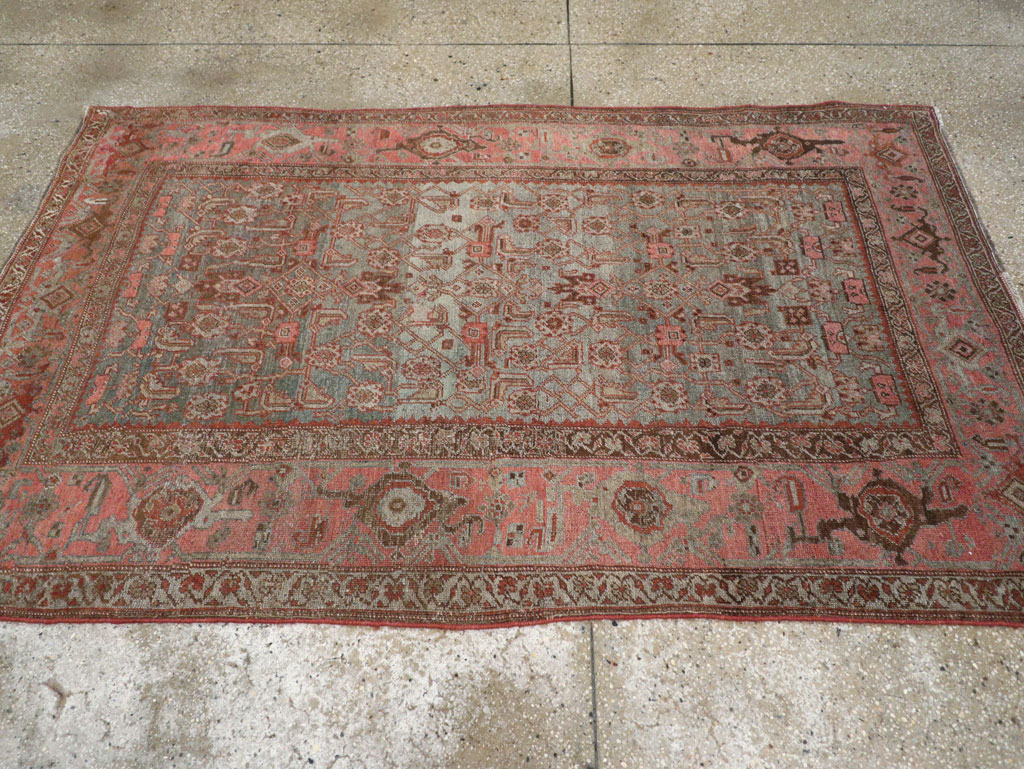 Antique Persian Bidjar Accent Rug, No.20624 - Gsblank