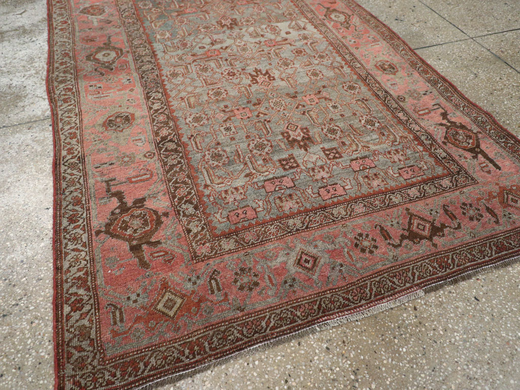 Antique Persian Bidjar Accent Rug, No.20624 - Gsblank