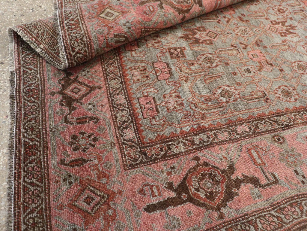 Antique Persian Bidjar Accent Rug, No.20624 - Gsblank