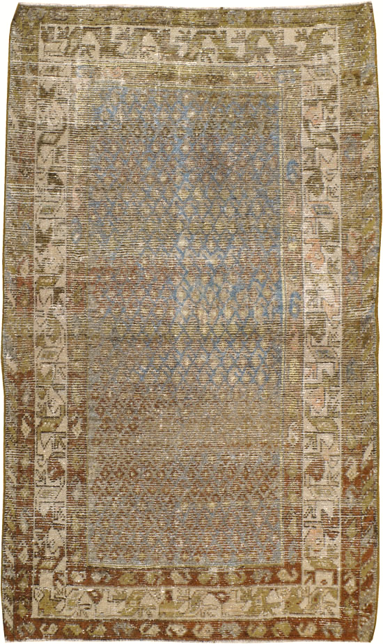 Antique Persian Malayer Distressed Rug, No.20647 - Gsblank