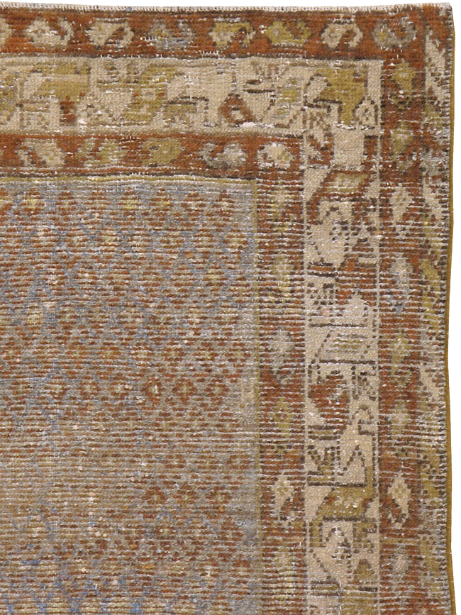 Antique Persian Malayer Distressed Rug, No.20647 - Gsblank