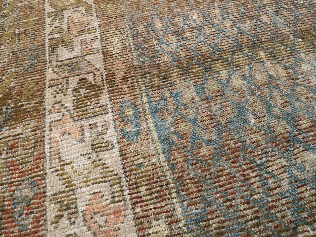 Antique Persian Malayer Distressed Rug, No.20647 - Gsblank