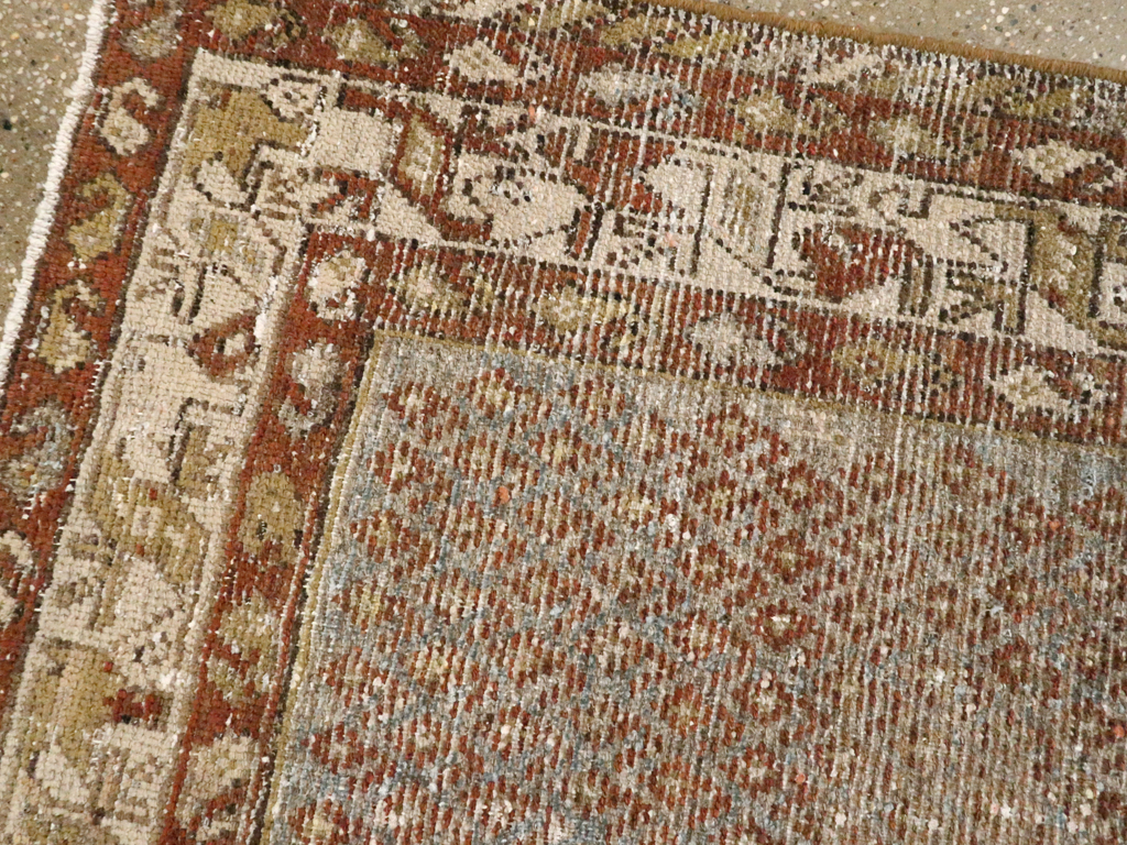 Antique Persian Malayer Distressed Rug, No.20647 - Gsblank