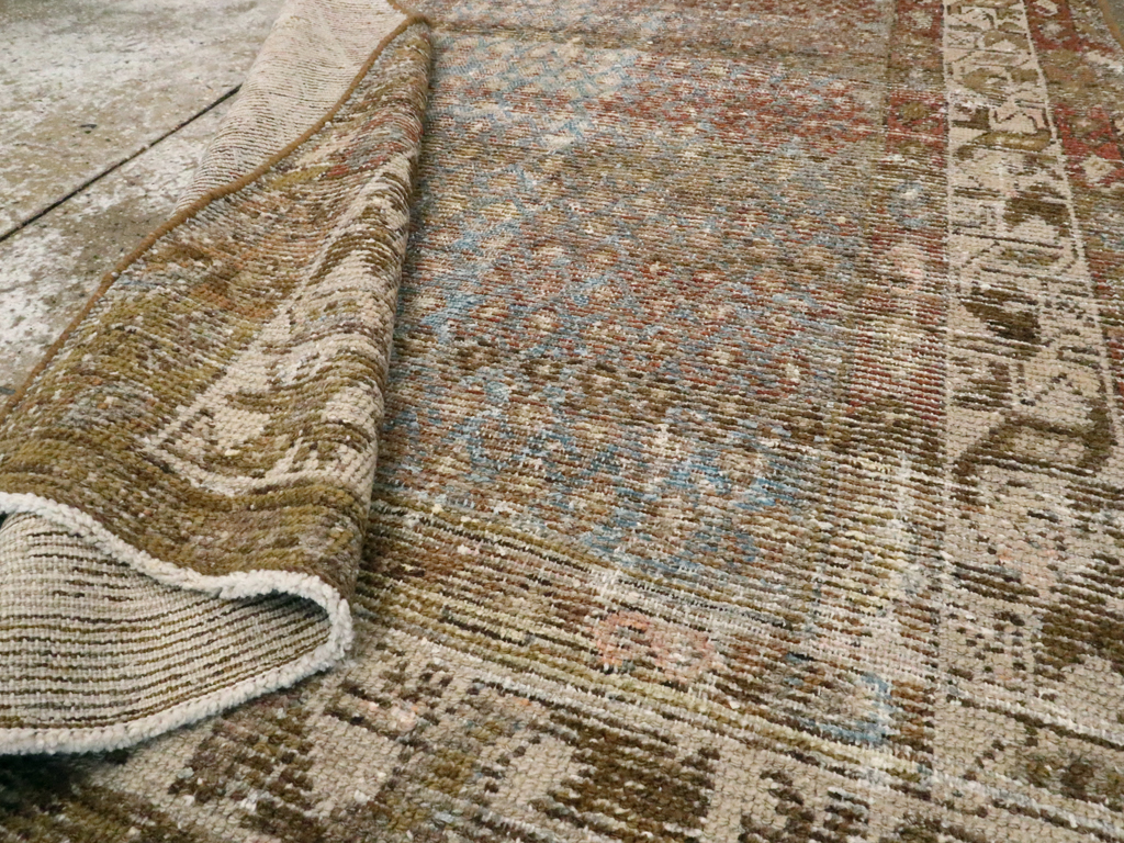 Antique Persian Malayer Distressed Rug, No.20647 - Gsblank