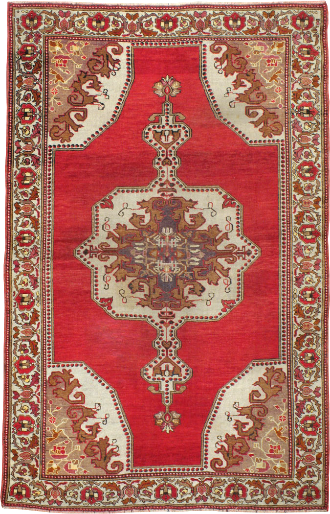 Vintage Turkish Oushak Rug, No.20696 - Gsblank