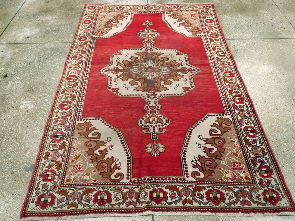 Vintage Turkish Oushak Rug, No.20696 - Gsblank