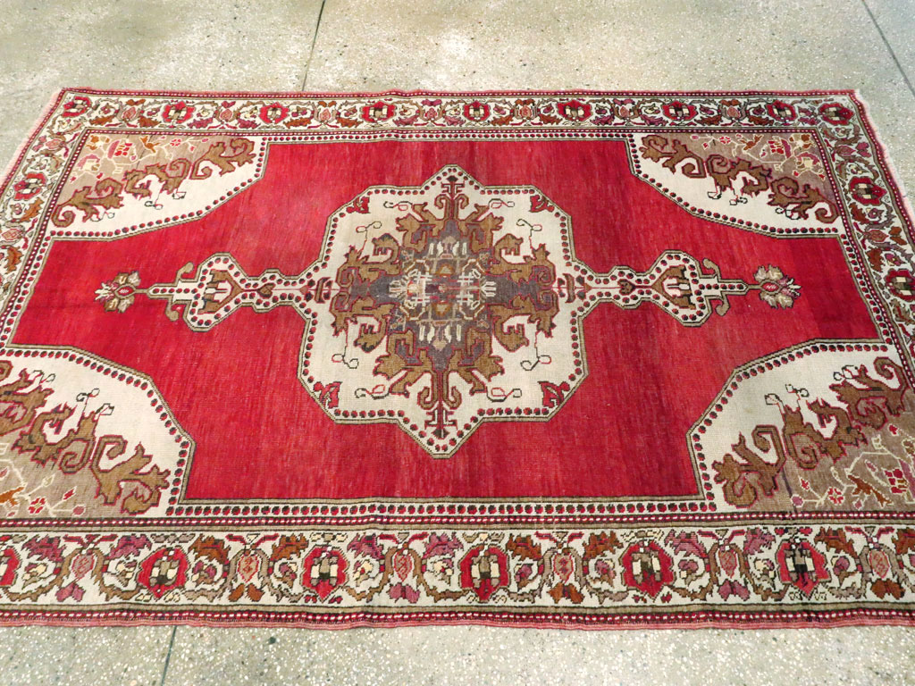 Vintage Turkish Oushak Rug, No.20696 - Gsblank