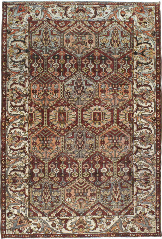 Antique Persian Bakhtiari Rug, No.20698 - Gsblank