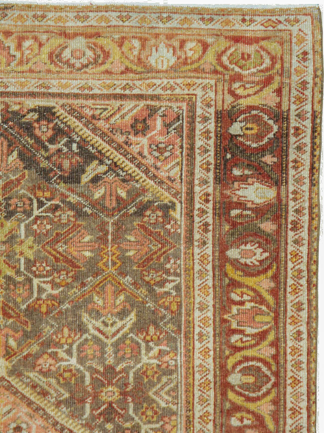 Vintage Persian Malayer Accent Rug, No.20703 - Gsblank