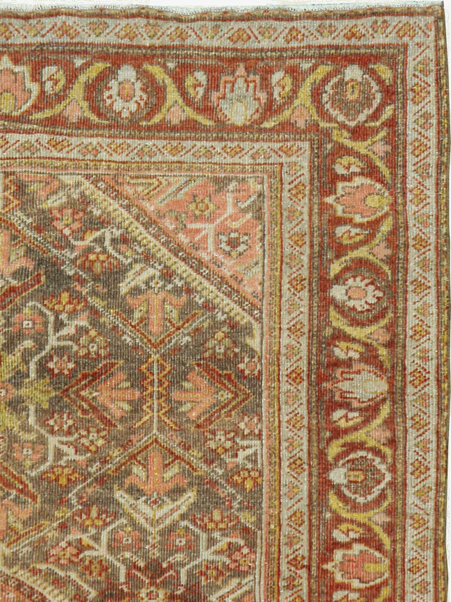 Vintage Persian Malayer Accent Rug, No.20703 - Gsblank