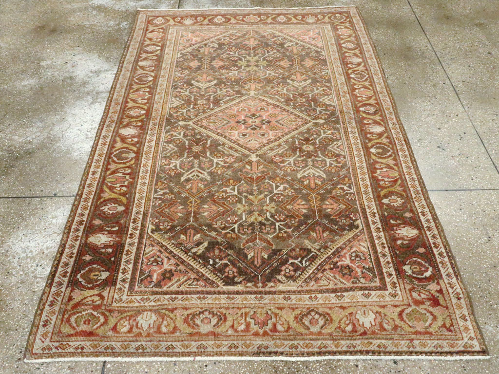 Vintage Persian Malayer Accent Rug, No.20703 - Gsblank