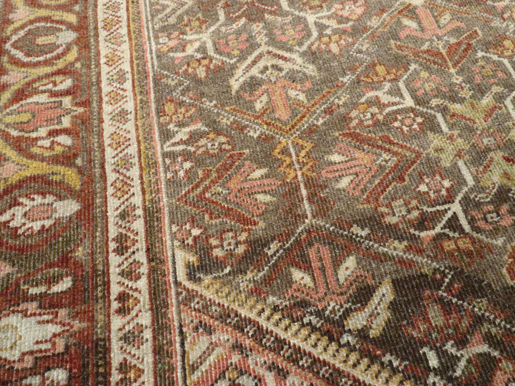 Vintage Persian Malayer Accent Rug, No.20703 - Gsblank