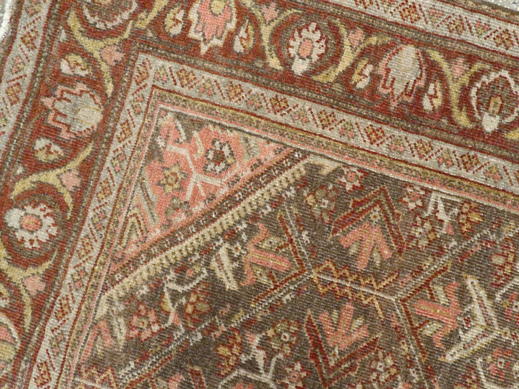 Vintage Persian Malayer Accent Rug, No.20703 - Gsblank