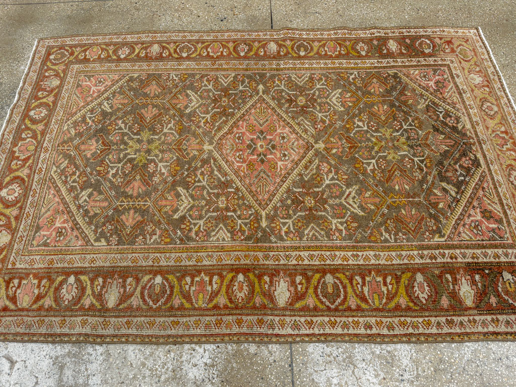 Vintage Persian Malayer Accent Rug, No.20703 - Gsblank