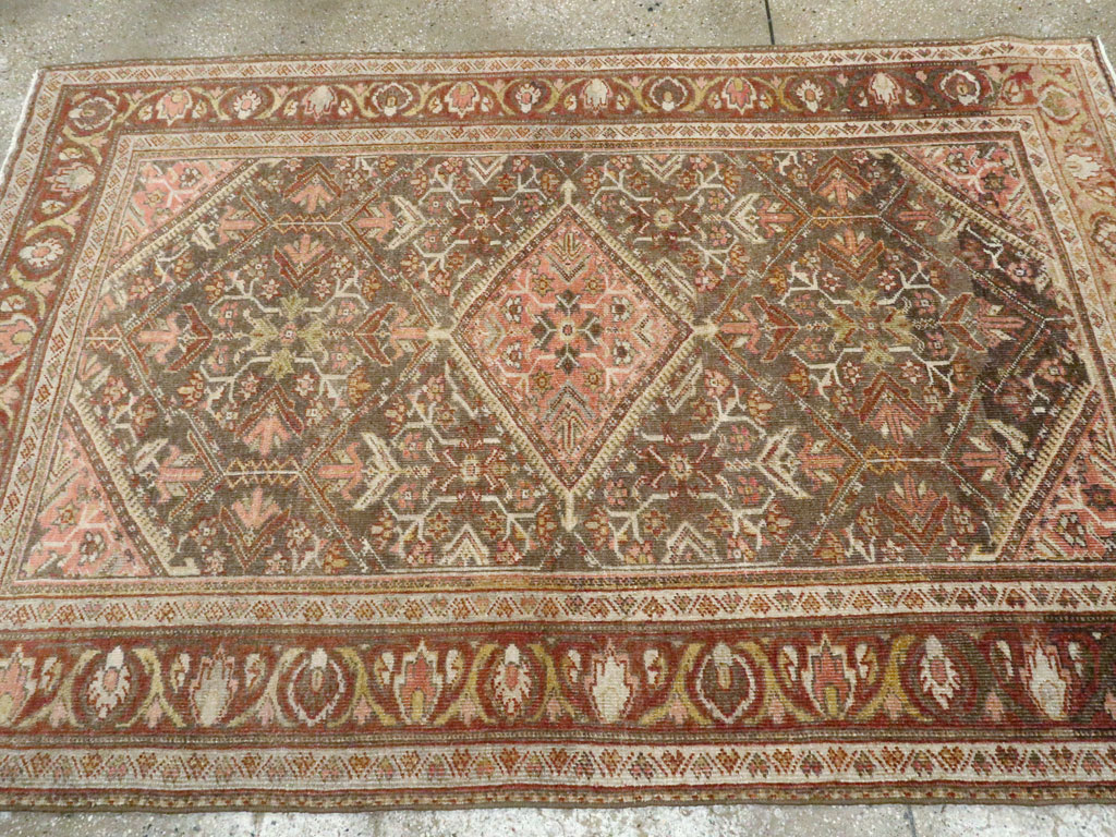 Vintage Persian Malayer Accent Rug, No.20703 - Gsblank
