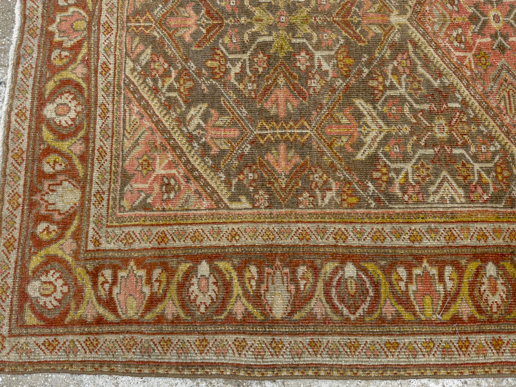 Vintage Persian Malayer Accent Rug, No.20703 - Gsblank