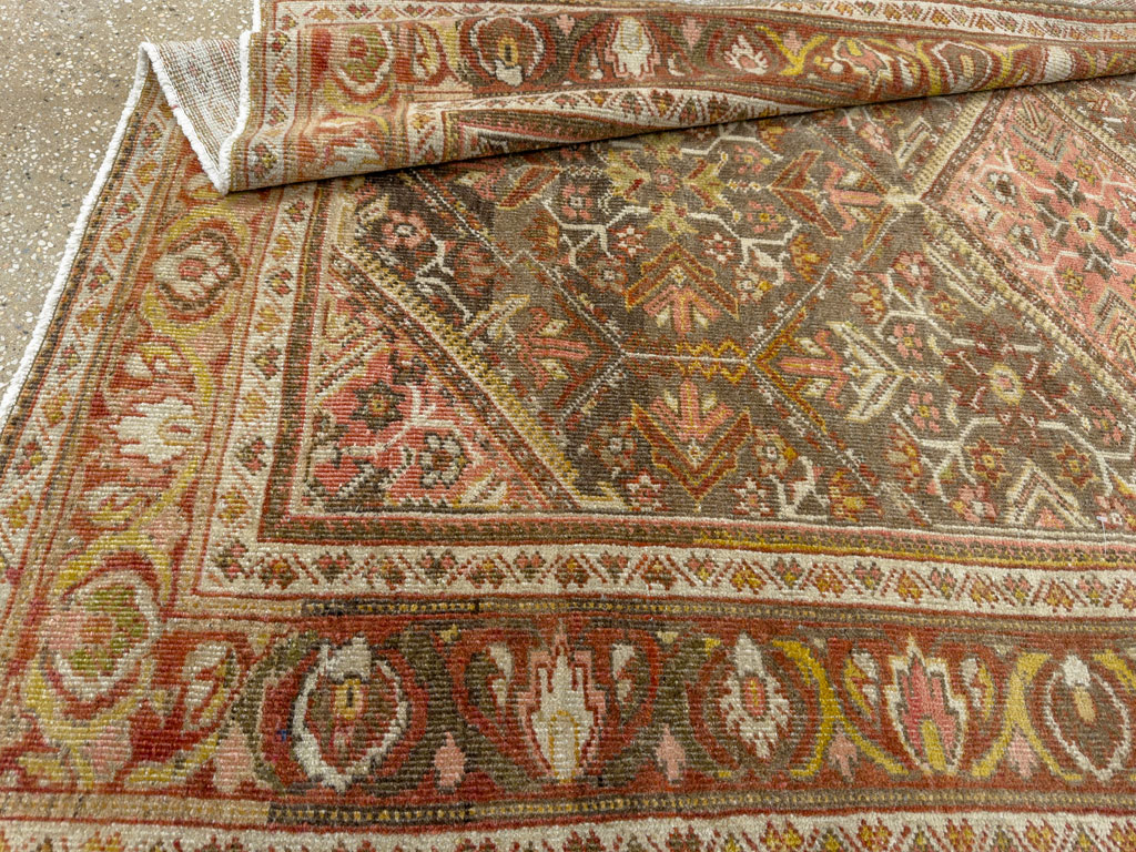 Vintage Persian Malayer Accent Rug, No.20703 - Gsblank
