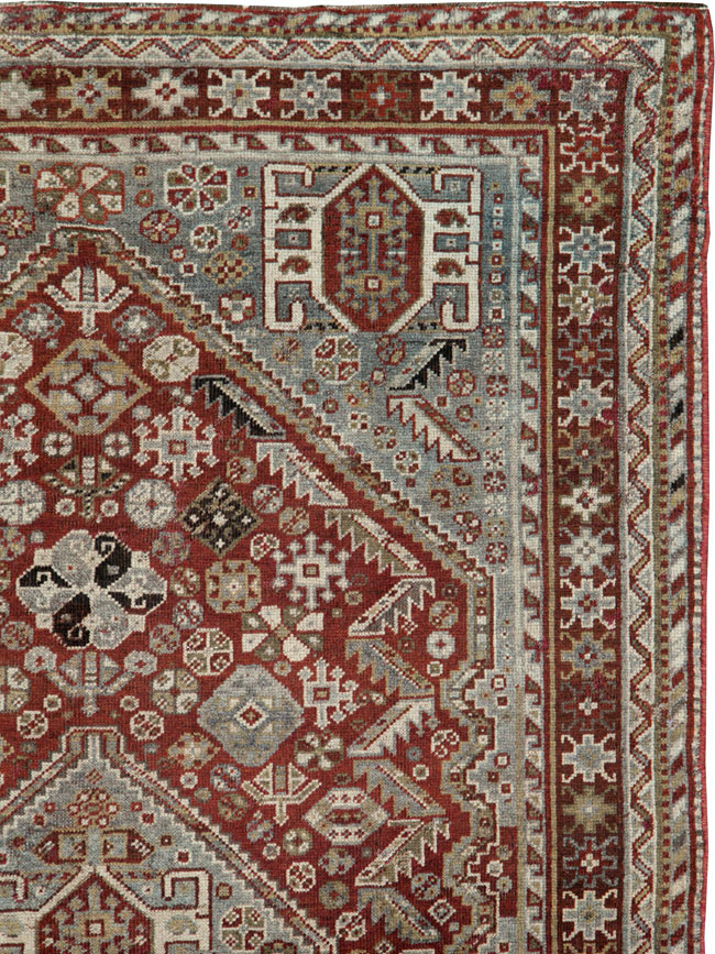 Antique Persian Qashqai Rug, No.20704 - Gsblank