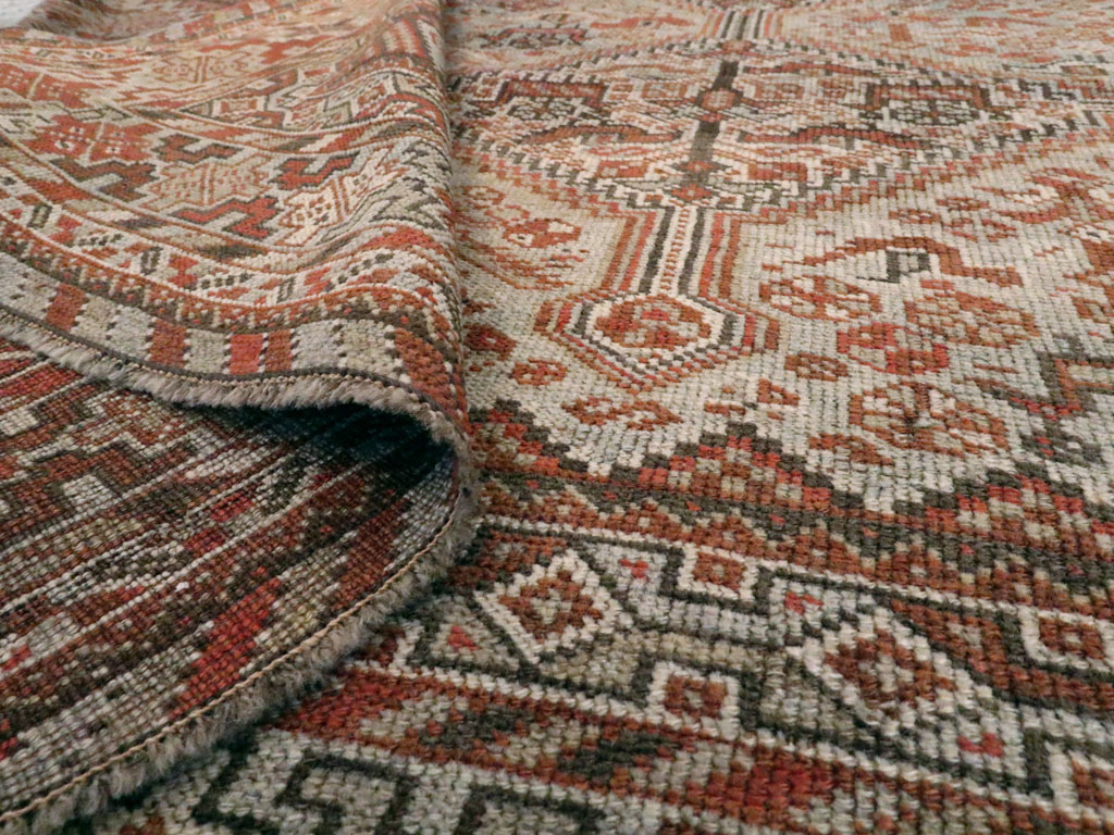 Antique Persian Shiraz Square Rug, No.20706 - Gsblank