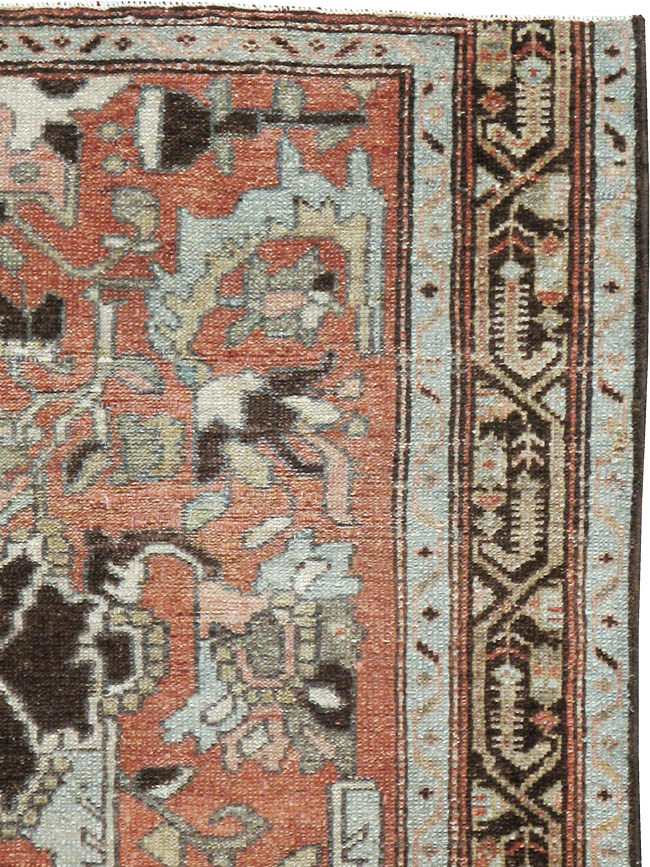 Antique Persian Malayer Rug Throw Rug, No.20716 - Gsblank
