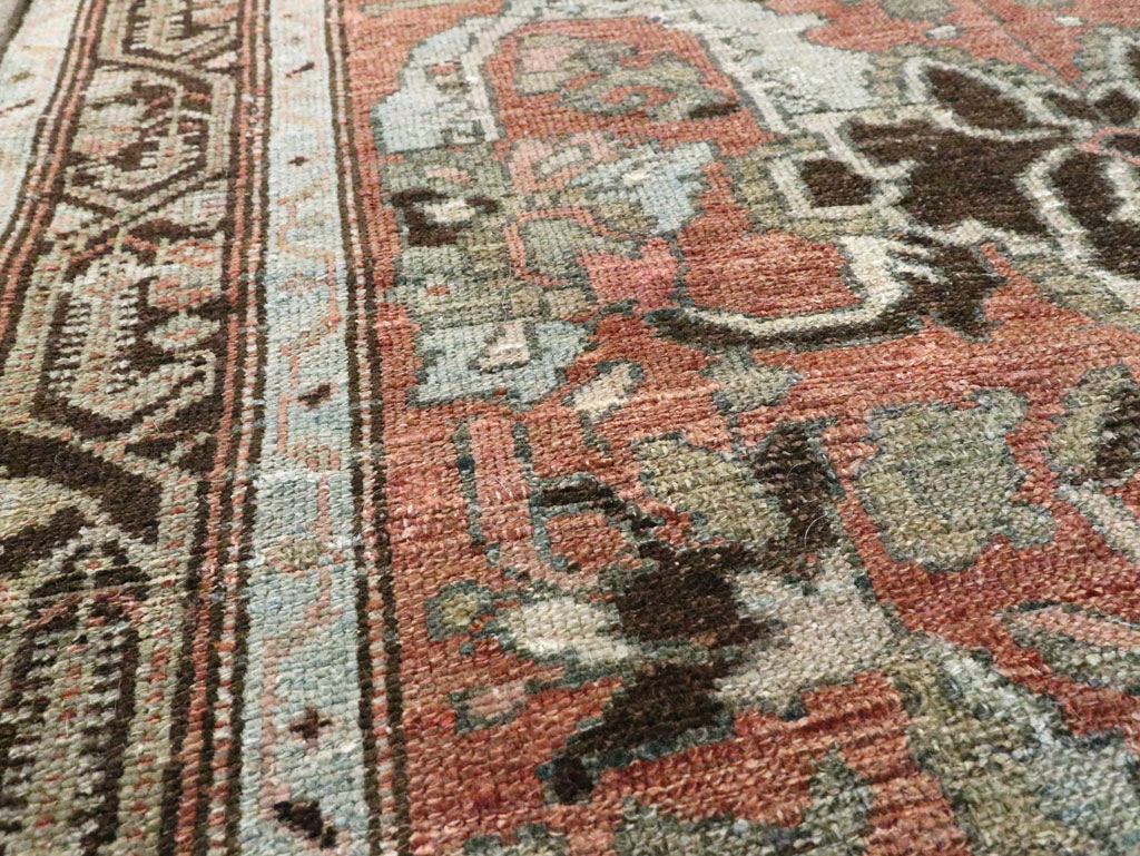 Antique Persian Malayer Rug Throw Rug, No.20716 - Gsblank