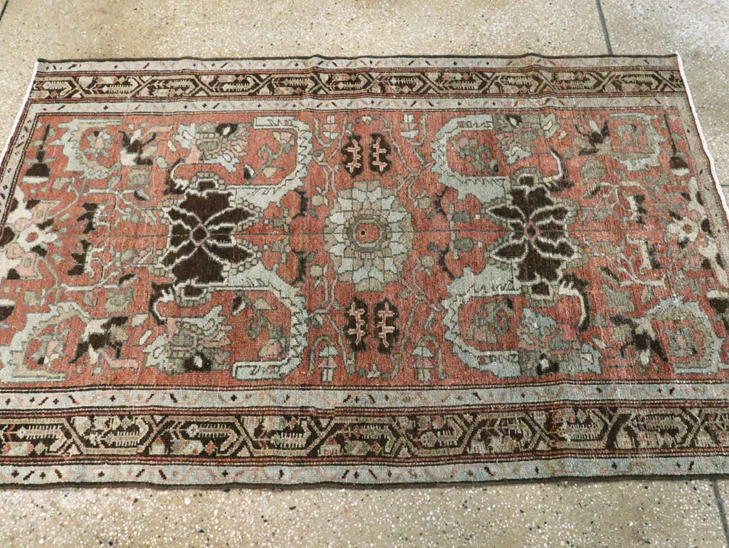 Antique Persian Malayer Rug Throw Rug, No.20716 - Gsblank