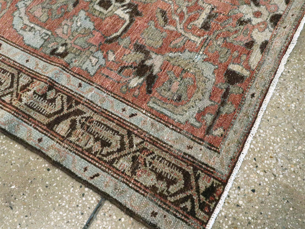 Antique Persian Malayer Rug Throw Rug, No.20716 - Gsblank