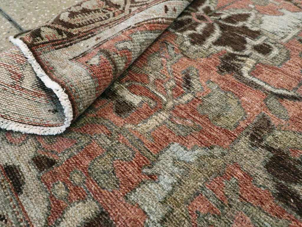 Antique Persian Malayer Rug Throw Rug, No.20716 - Gsblank