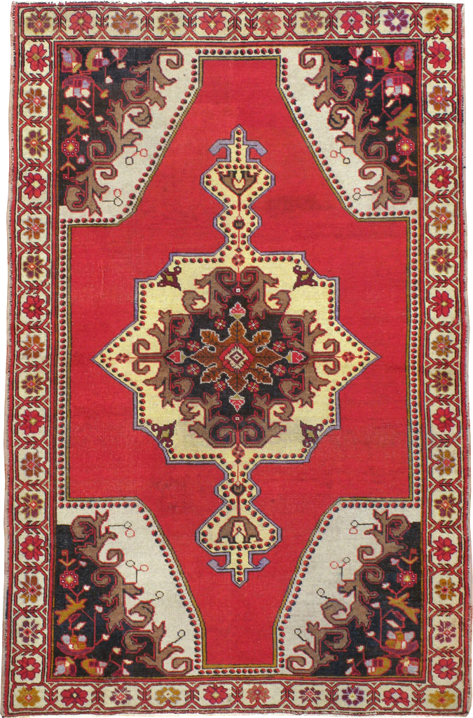 Vintage Turkish Oushak Rug, No.20732 - Gsblank