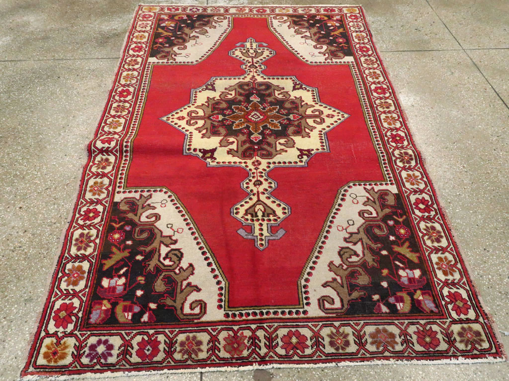 Vintage Turkish Oushak Rug, No.20732 - Gsblank