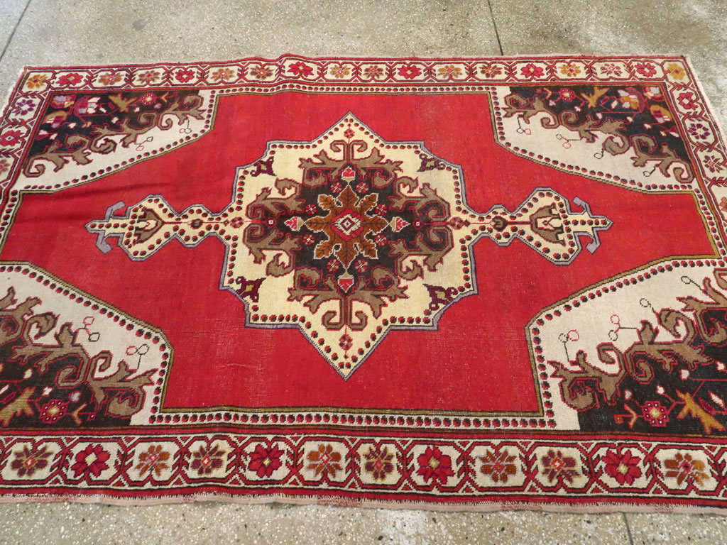 Vintage Turkish Oushak Rug, No.20732 - Gsblank