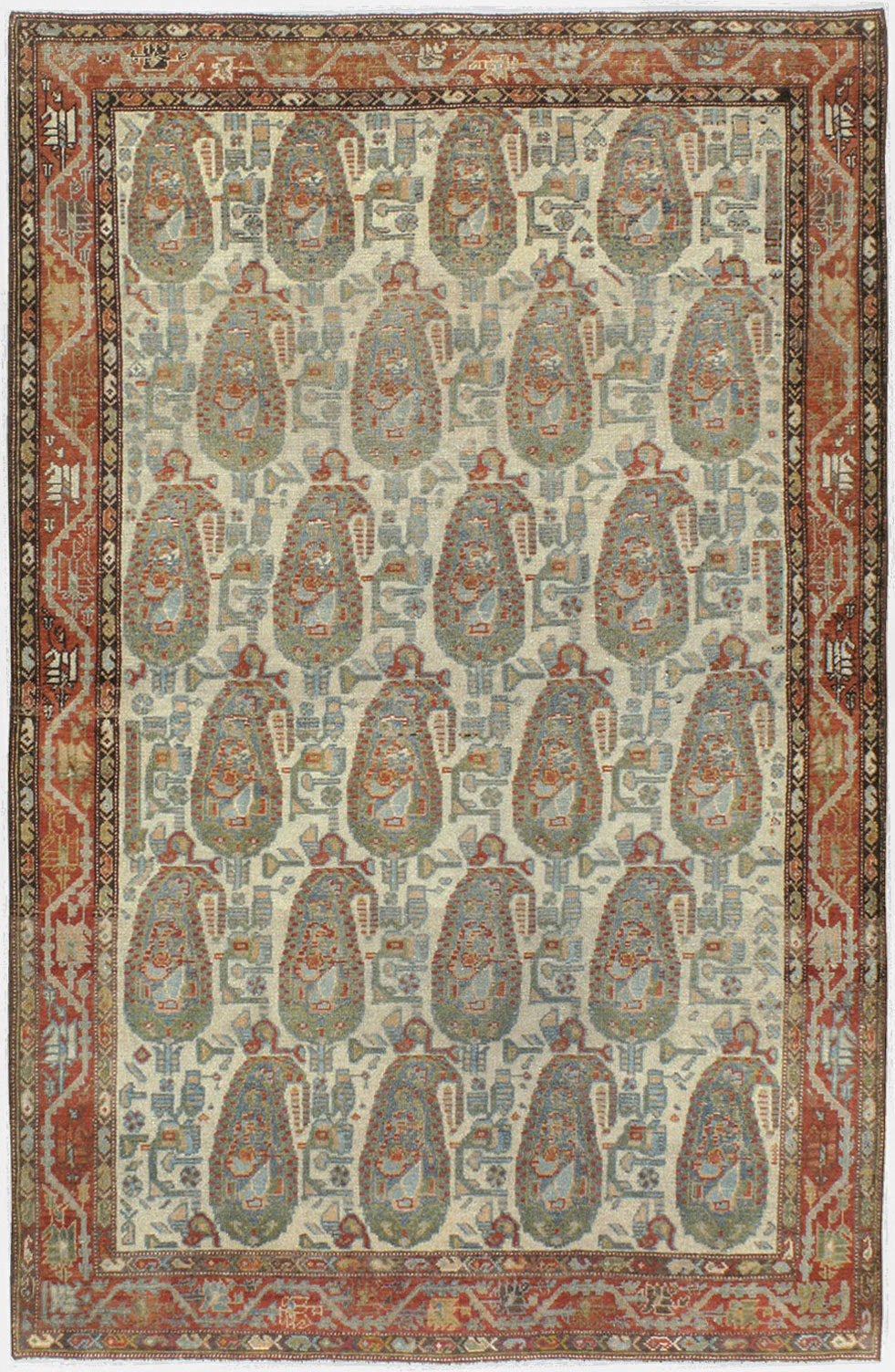 Antique Persian Malayer Rug, No.20748 - Gsblank